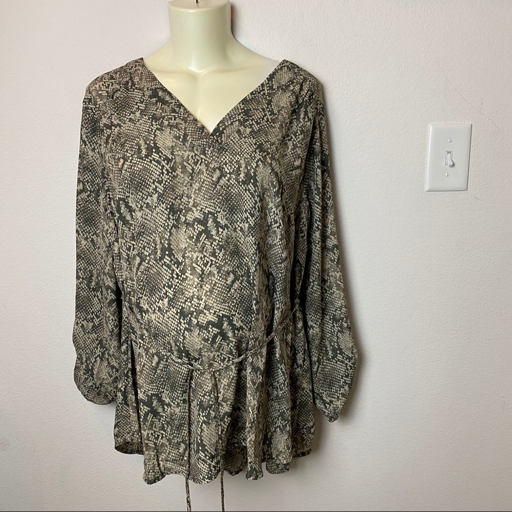 Motherhood Maternity Animal Print Blouse